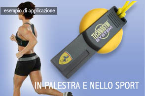 esempio di applicazione contactless key: IN PALESTRA E NELLO SPORT - per usufruire delle attrezzature e per memorizzare i dati del proprio profilo - chiave TECHNOGYM SYSTEM