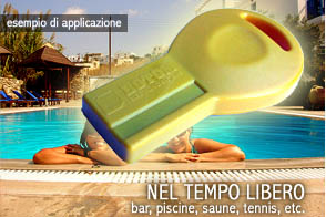 esempio di applicazione contactless key: NEL TEMPO LIBERO - SPAZI PUBBLICI - ricaricabile